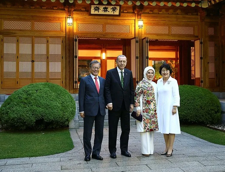 Cumhurbaşkanı Erdoğan Geleneksel Kore Evi’nde