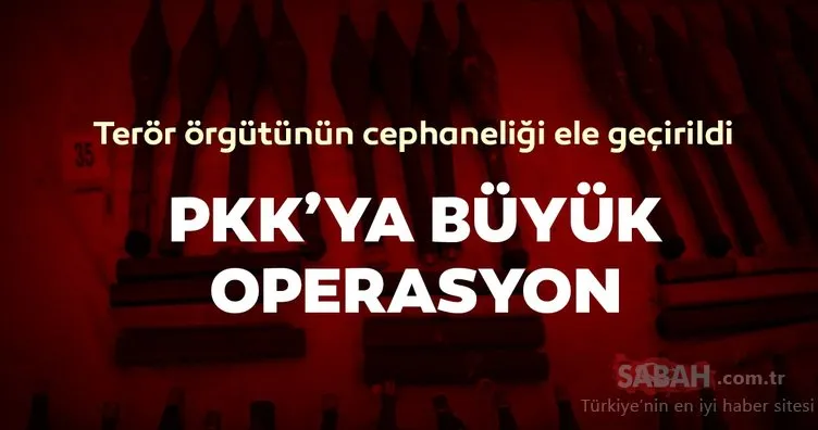 Diyarbakır’da PKK’ya büyük operasyon; Terör örgütünün cephaneliği ele geçirildi