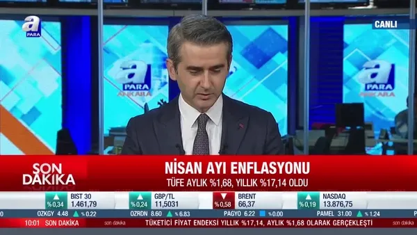 SON DAKİKA: Nisan ayı enflasyon rakamları geldi