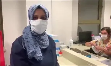 1 milyonuncu aşıyı Mersin Üniversitesi Hastanesi’nde, Sevda hemşire yaptı