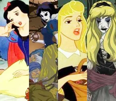 Çizgi karakterlerin 'gotik' versiyonları