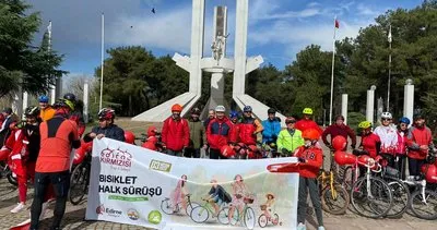 Edirne Kırmızısı için bisiklet halk sürüşü #edirne
