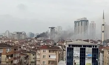Ataşehir’de panik dolu anlar: 4 katlı binanın çatı katında yangın çıktı!