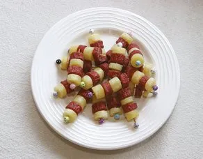 Patates sosis şiş