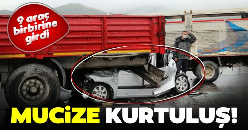 Son Dakika Haber Izmir De Feci Kaza 9 Arac Birbirine Girdi Mucize Kurtulus Son Dakika Haberler