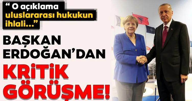 Başkan Erdoğan Merkel ile görüştü