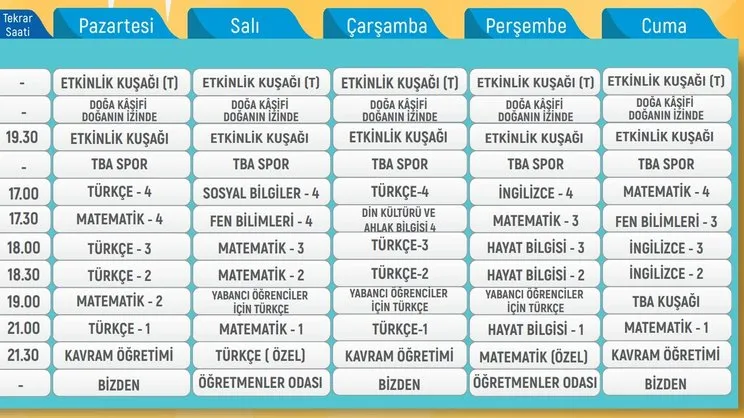 TRT EBA TV izle! (26 Mart Cuma) Ortaokul, İlkokul, Lise DERS PROGRAMI | EBA TV ders programı giriş ekranı