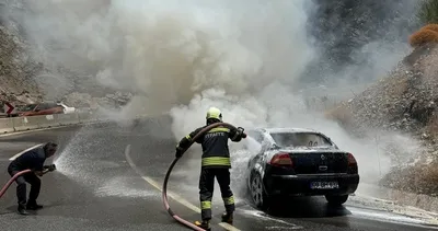 Muğla’da bir otomobil alev topuna döndü
