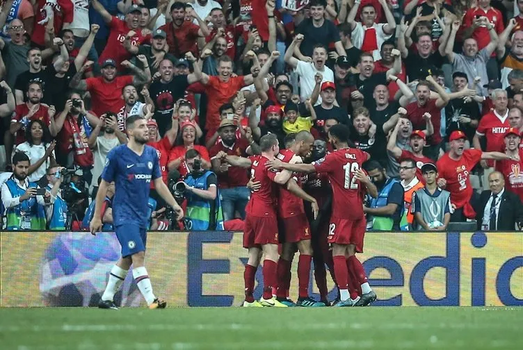 İşte Liverpool ve Chelsea arasında oynanan Süper Kupa finalinden kareler