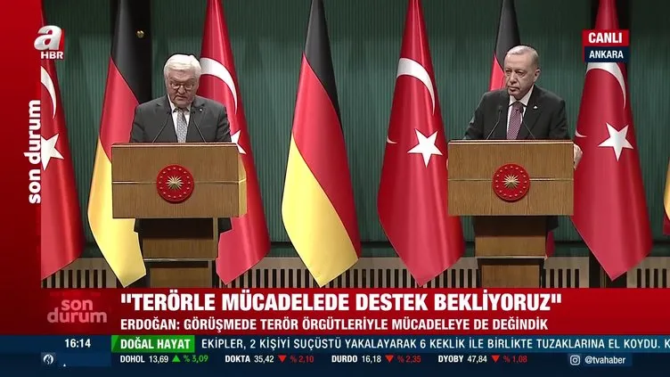 Başkan Erdoğan’dan Alman mevkidaşı Steinmeier ile ortak basın toplantısı | Video