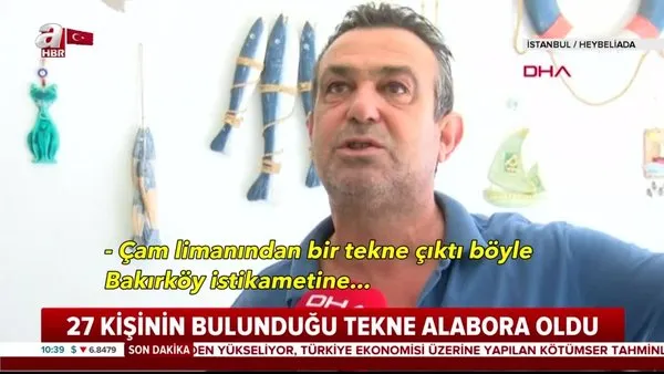 İstanbul Heybeliada'da batan tekneden kurtulanlar o anları anlattı | Video