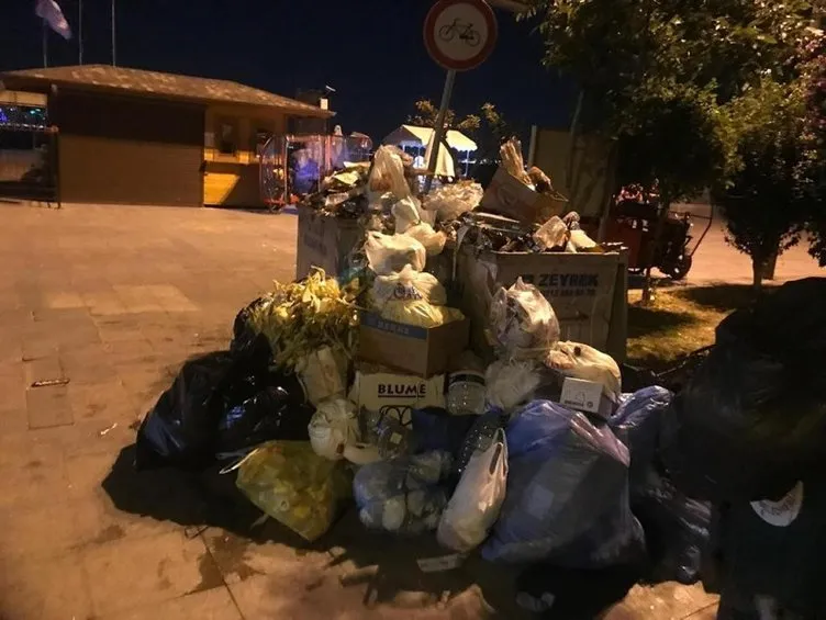 İşte CHP belediyeciliği! Adalar’da çöp yığınları oluştu: Vatandaştan tepki yağdı…