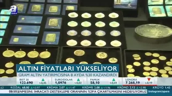 Altın yatırımcısı 8 ayda yüzde 30 kazandı