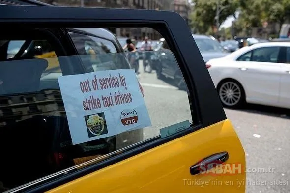 İspanya’da taksiciler isyan etti