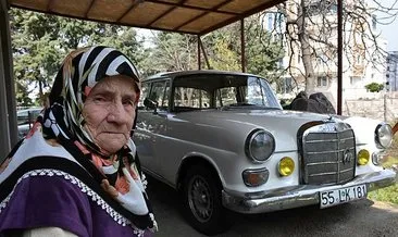 Kocasının hatırasını 1968 model Mercedes’te yaşatıyor