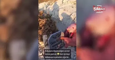 Taha Duymaz’ın annesi mezar başında yürekleri yaktı: Kokusuna doyamadığım cennet kokulu yavrum | Video