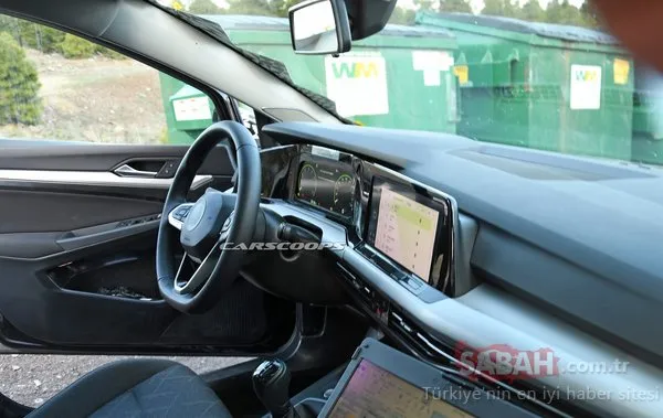 2020 Volkswagen Golf işte böyle görünüyor! Yeni Golf'ün iç kısmına ait casus fotoğraflar yayınlandı