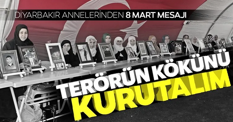 HDP önündeki annelerden kadınlara 8 Mart çağrısı: Terörün kökünü kurutalım