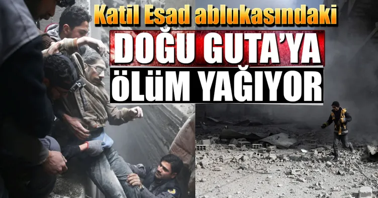 Katil Esad ablukasındaki Doğu Guta’ya ölüm yağıyor