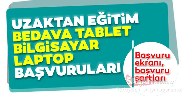meb bedava tablet ve laptop dagitimi