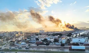 Toptancı halinde yangın paniği