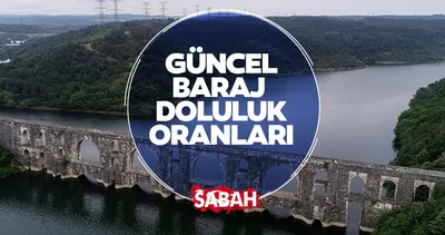 Baraj doluluk oranları güncellendi! İstanbul, Ankara, İzmir, Bursa... Barajlarda doluluk oranı yüzde kaç oldu?