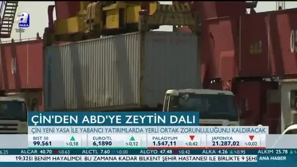 Çin'den ABD'ye zeytin dalı