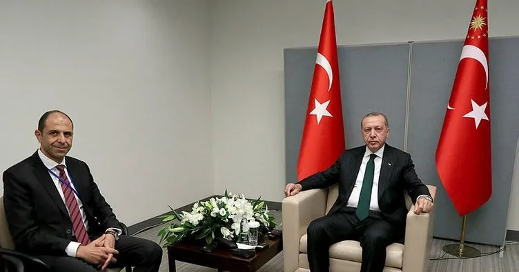 Başkan Erdoğan, KKTC Dışişleri Bakanı Özersay’ı kabul etti