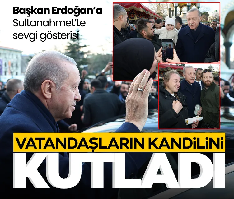 Başkan Erdoğan, Sultanahmet’te vatandaşlarla buluştu