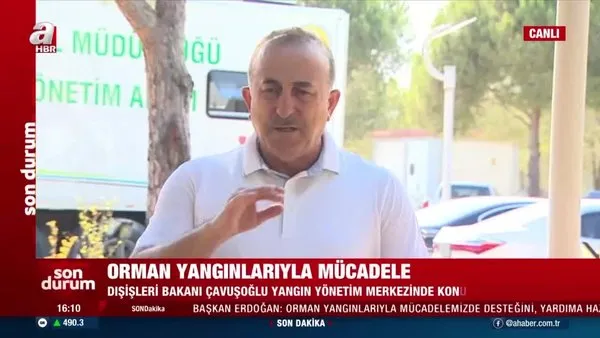 SON DAKİKA: Dışişleri Bakanı Mevlüt Çavuşoğlu'dan Antalya'da orman yangınları açıklaması 