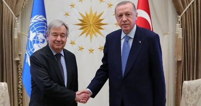 Son dakika: Başkan Erdoğan, BM Genel Sekreteri Guterres ile görüştü! İşte ele alınan konular