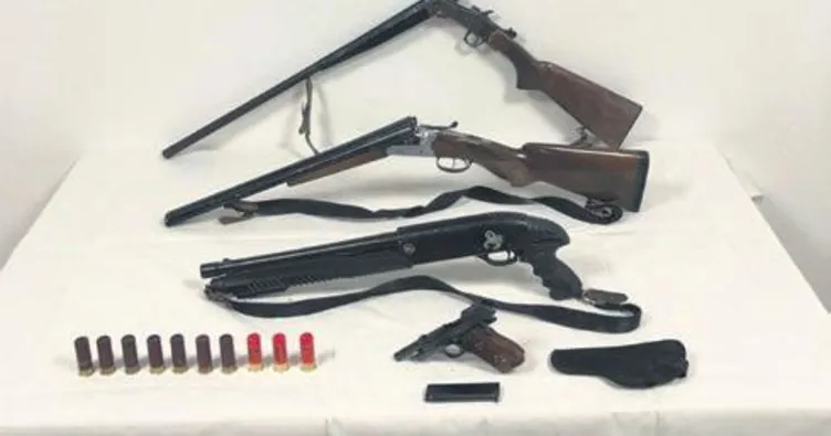 Jandarma ruhsatsız silah ele geçirdi