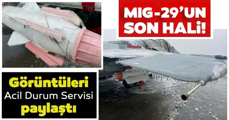 Ukrayna’da soğuktan savaş uçağı buz tuttu
