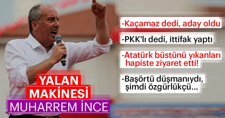Yalan makinesi Muharrem İnce