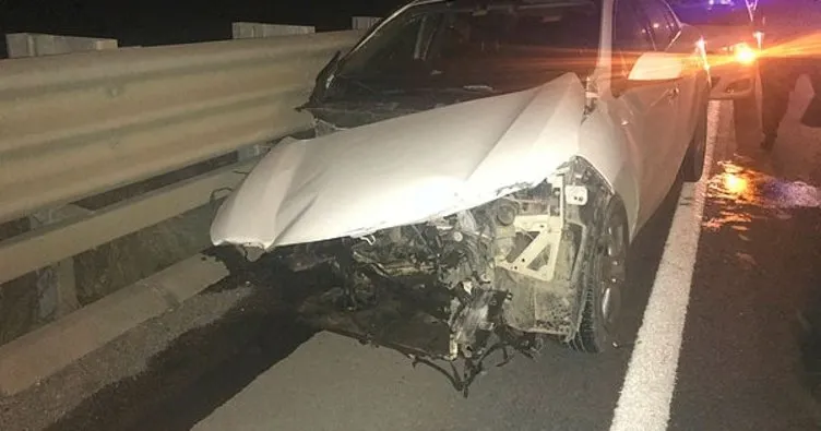 Zonguldak’da iki otomobil çarpıştı: 1 yaralı