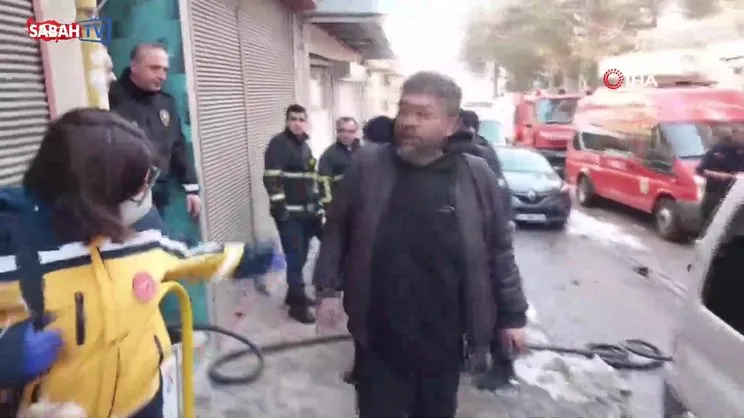 'Taksicilerin parasını gasp ettiğini' iddia eden şahıs evini ateşe verdi | Video