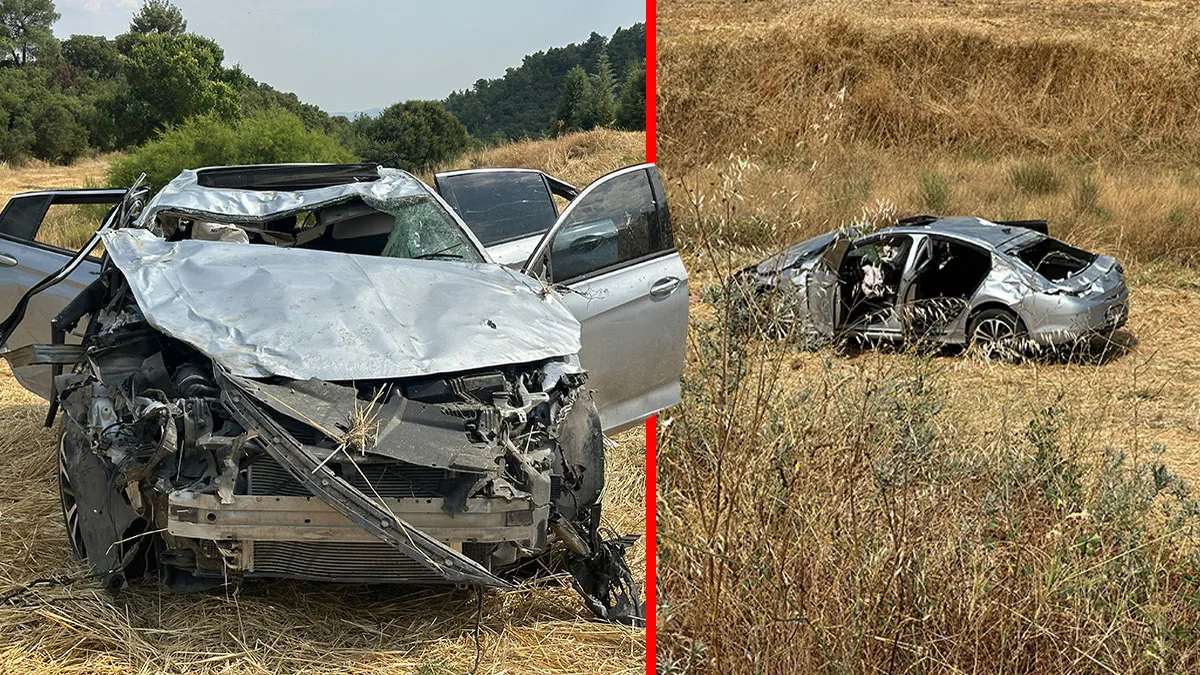 Uşak’ta feci kaza! Otomobil tarlaya çıkıp taklalar attı: Sürücü hayatını kaybetti! Uşak’ta feci kaza! Otomobil tarlaya çıkıp taklalar attı: Sürücü hayatını kaybetti!