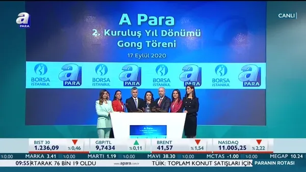 Borsa İstanbul'da gong A Para için çaldı!
