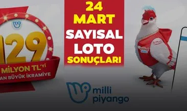 Sayısal Loto sonuçları belli oldu! Milli Piyango Online ile 24 Mart Çarşamba Çılgın Sayısal Loto çekiliş sonuçları - MPİ online bilet sorgulama