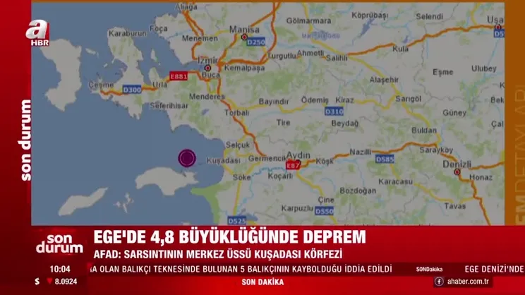 Son dakika... Ege'de korkutan deprem | Video