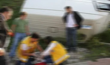 Yozgat’ta minibüs devrildi: 5 yaralı