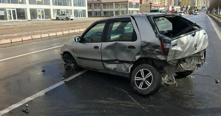 Kayseri’de trafik kazası: 1 yaralı