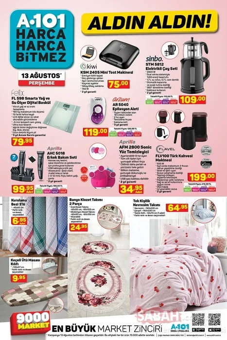 A101 aktüel ürünler kataloğu yayınlandı! Yeni A101 aktüel ürünler listesi