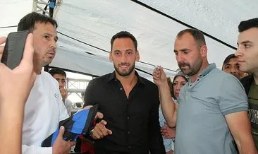 Milli futbolcu Hakan Çalhanoğlu, memleketi Bayburt’ta coşkuyla karşılandı
