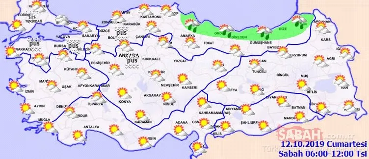 Meteoroloji’den son dakika hava durumu ve sağanak yağış uyarısı! 12 Ekim bugün hava nasıl olacak?