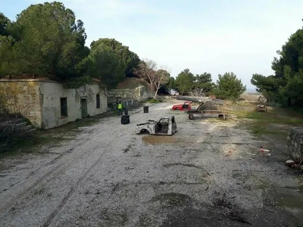 Tarihi tabyada 'paintball' oynanması tepkilere neden oldu