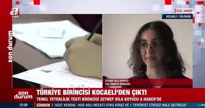 YKS Türkiye birincisi Kocaeli’den çıktı! Zeynep Dila Kuyucu A Haber’de... | Video