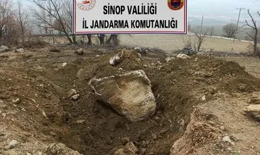 Sinop’ta izinsiz kazı operasyonu! İki şüpheli yakalandı