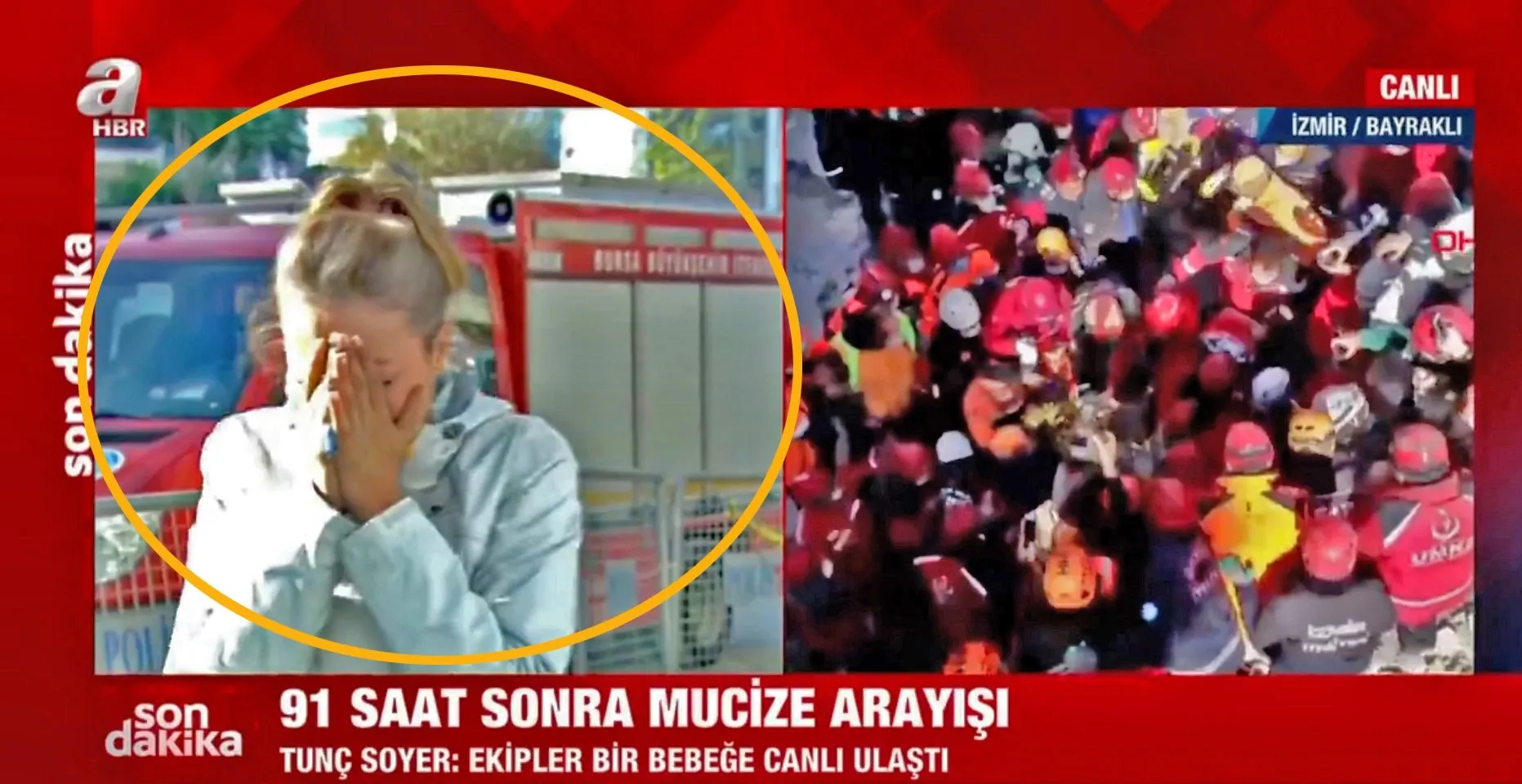 Izmir De Enkazda Mucize Izmir De 91 Saat Sonra Bir Ayda Bebege Sag Olarak Ulasildi Gozyaslari Sel Oldu Video Videosunu Izle Son Dakika Haberleri