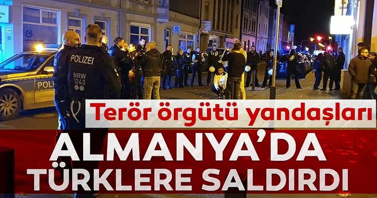 Terör örgütü yandaşları Almanya’da Türklere saldırdı